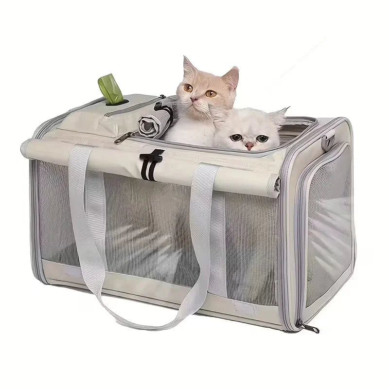 [Airline Approved Pet Carrier] Durable, Breathable Medium Cat And Small Dog Carrier