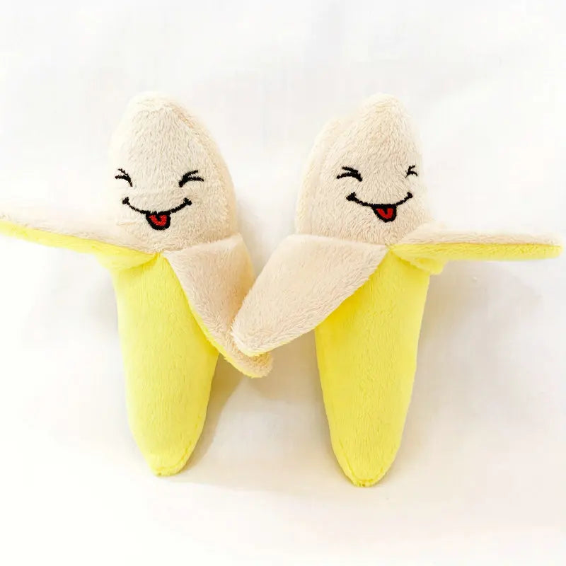 10pcs Pet Teething Toys Puppy Chew Toys Puppy Teething Toys Stuffed Plush Puppy Dog Toys Squeaky Fruits Vegetables Design Toy